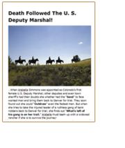 Death Followed The U. S. Deputy Marshal! eBook